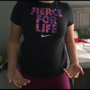 Black nike shirt only wore once !